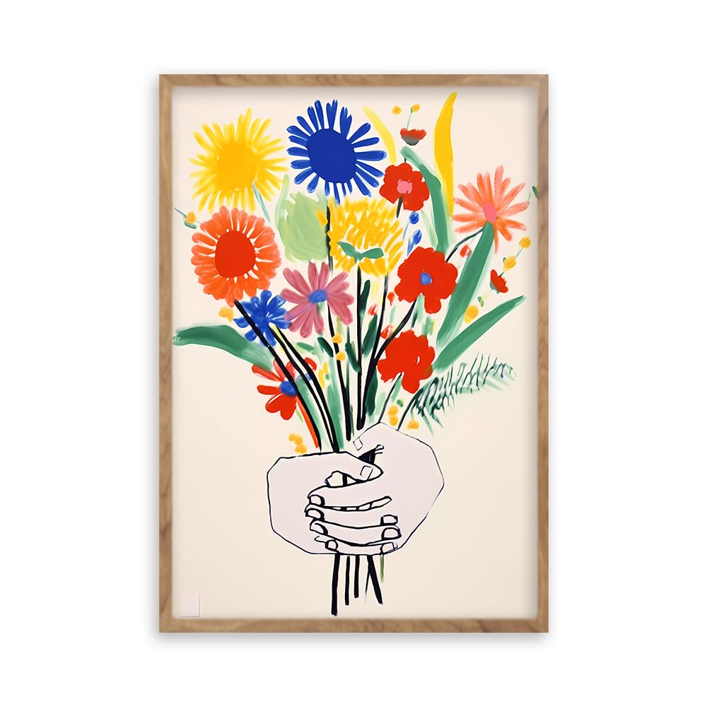 Amazon.co.jp: 阪画屋 ピカソ 「花束を持つ手」風 アートパネル アート